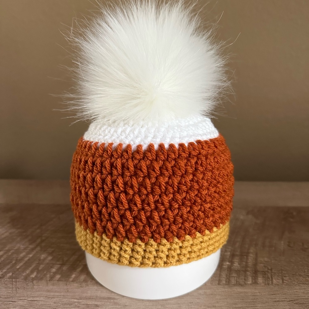 3-6 Months Candy Corn Halloween Hat